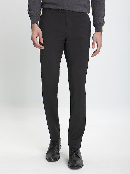 Vardas Men's Trousers in Slim Fit DARK GREY