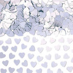 Hearts Confetti Silver