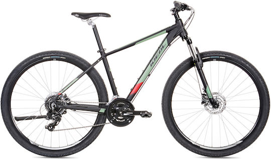 Ideal Strobe 29" 2024 Negru / Roșu Mountain Bike cu 16 Viteze și Frâne pe Disc Hidraulice