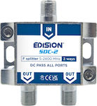 Edision 2 Ways F 5-2400MHz SDC-2 Splitter Accesorii Satelit