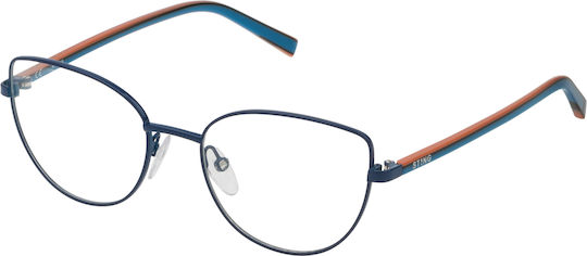 Sting Kids Metal Prescription Eyeglass Frame Blue VSJ412 01HR