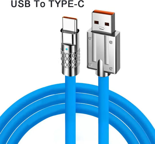 Leewello LW-096 USB 2.0 Cable USB-C male - USB-A 120W PD Μπλε 3m