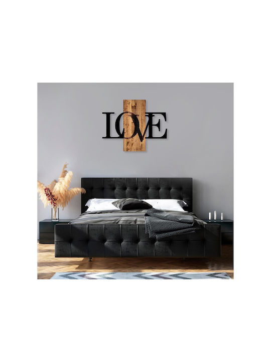 Asir Group 3D Gemischte Kunst Schwarzes aus Holz 73x58cm