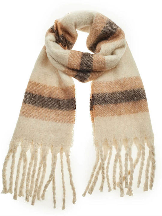 Verde Women's Wool Scarf Beige