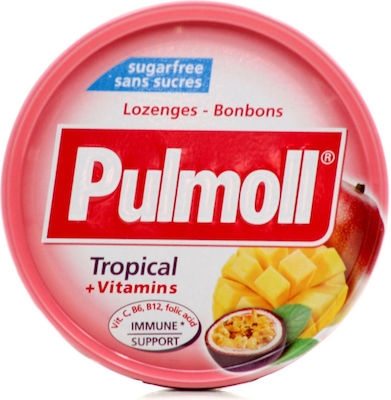 Pulmoll Tropical + Vitamins Dropsuri fără Gluten 45gr