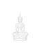 BigBuy Decorative Buddha 24x14.2x41cm 1pcs