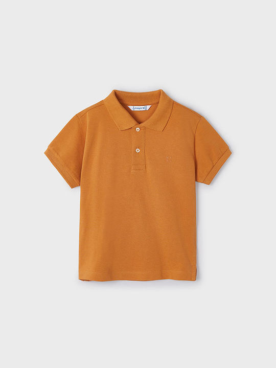 Mayoral Kids Polo Short Sleeve Orange
