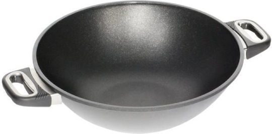 AMT Gastroguss Wok din Aluminiu cu Strat Antiaderent 32cm