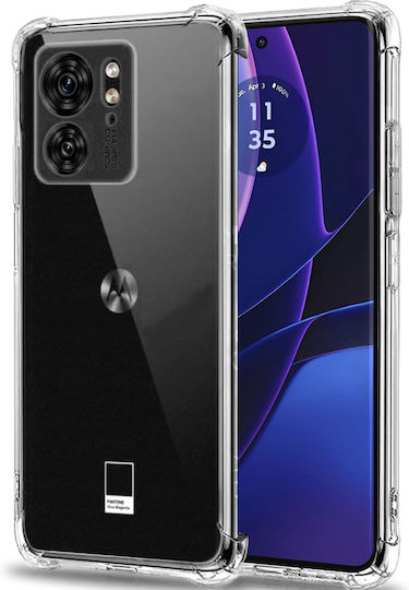 Techsuit Shockproof Clear Umschlag Rückseite Silikon Transparent (Motorola Edge 40)