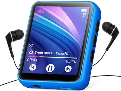 Joliker MP3 Player (32GB) με IPS Οθόνη Αφής 2.4" Μπλε