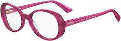 Moschino Damen Acetat Brillengestelle MOS594 MU1