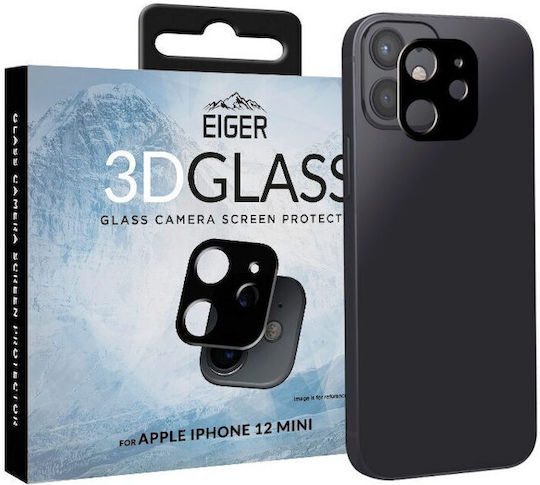 Eiger 3d Προστασία Κάμερας Μεμβράνη Μαύρο για το iPhone 12 Mini