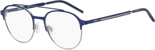 Boss Men's Metal Prescription Eyeglass Frame Blue HG-1156-KU0
