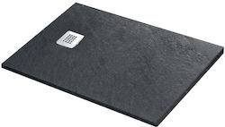 Sanitec Artificial Stone Shower Anthracinte 180...