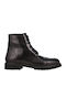 Leder Schwarz Herrenstiefel