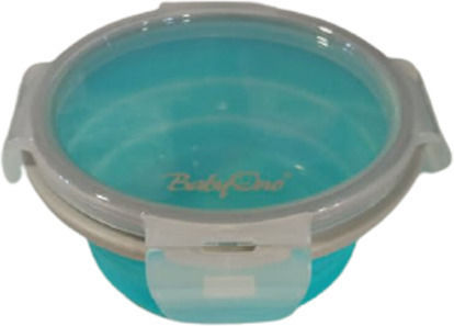 Babyono Παιδικό Δοχείο Φαγητού από Σιλικόνη 0.4lt Μπλε