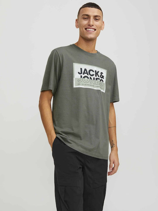 Jack & Jones Men's Short Sleeve T-shirt Green