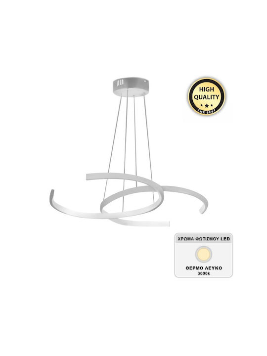 Megapap 0236025 Pendant Light LED with Warm White Light White