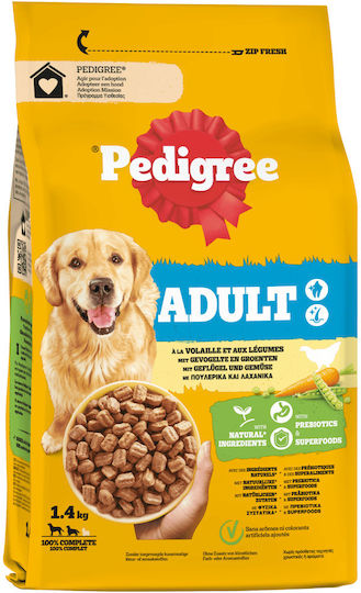 Pedigree 1.4кг Суха Храна за Възрастни Кучета с Пилешко