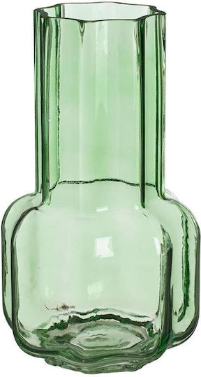 Atmosphera Vază Decorativă Din Sticlă Verde Φ14xÎ25cm