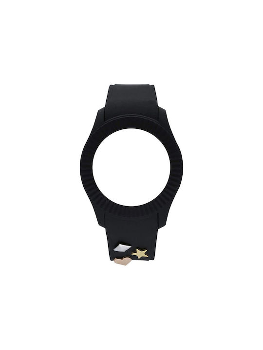 WATX & CO Gummi-Armband Schwarz