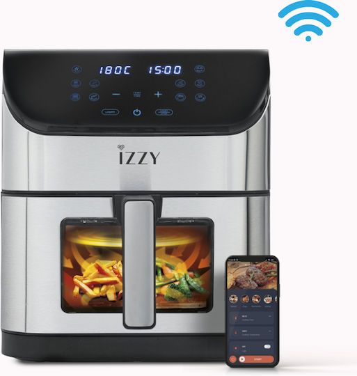 Izzy Heißluftfritteuse mit Wi-Fi 8Es Silber IZ-8229