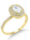 Ortaxidis Inel Solitar din Aur 14K cu Diamant