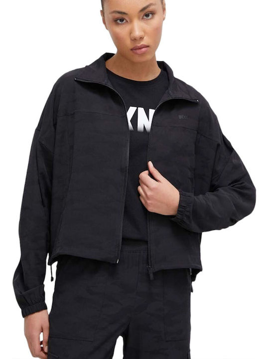 DKNY Κοντό Γυναικείο Μπουφάν για Χειμώνα Μαύρο