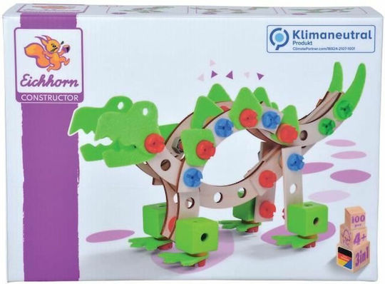 Eichhorn Παιχνίδι Κατασκευών Ξύλινo Dinosaur για Παιδιά 4+ Ετών