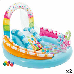 Intex Candyfun Play Center Παιδική Πισίνα PVC Φουσκωτή 170x168x122εκ.