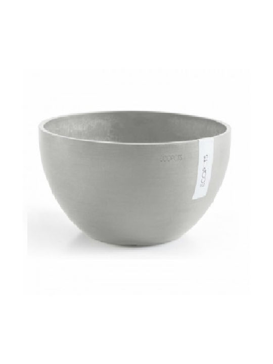 Ecopots Brussels Flower Pot White-grey 74.001.27S