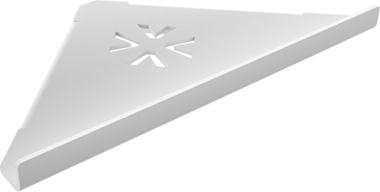 Verdi Wall-mounted Sponge Holder Metallic White