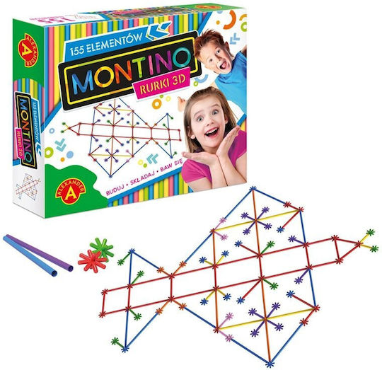 Alexander Toys Παιχνίδι Κατασκευών Πλαστικό Creative Tubes 3D Montino 155 για Παιδιά 5+ Ετών