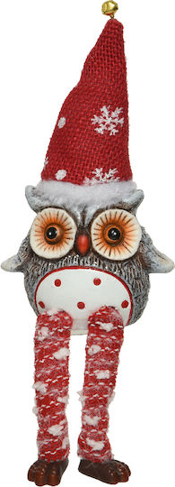 Kaemingk Weihnachtliche Keramisch Figur Eule Länge 9.5cm