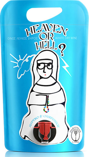 Messenicolas Domaine Vin Heaven Hell? Assyrtiko Alb Sec la Cutie 1500ml