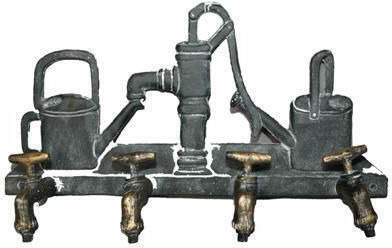 Spanner Industrial Βρύσες Μεταλλική 4 Θέσεων