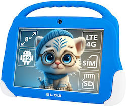 Blow KidsTAB8 8" Tablet cu WiFi & 4G (4GB/64GB) Albastru