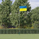 Flagge der Ukraine Polyester mit einem Einsatz 5,55 m. aus Aluminium
