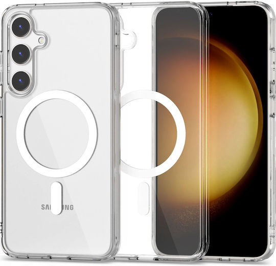 Techsuit Magsafe Pro Umschlag Rückseite Kunststoff / Silikon Transparent (Galaxy S24)