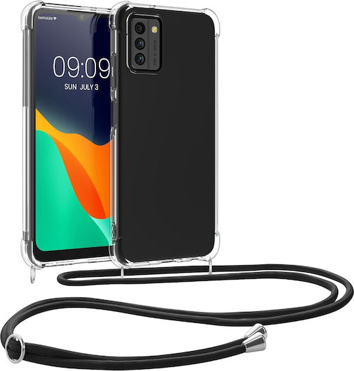 KWmobile Umschlag Rückseite Silikon mit Band Transparent (Nokia G22)