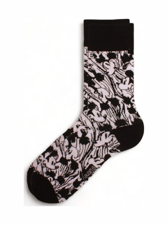 Disney Mickey Mouse Men's Socks Black and white