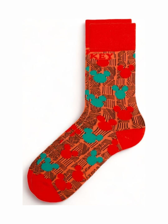 Disney Mickey Mouse Men's Socks Red