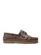 Δερμάτινα Ανδρικά Boat Shoes σε Καφέ Χρώμα