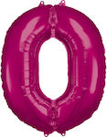 Ballon Folie Jumbo Zahl 66cm Fuchsia