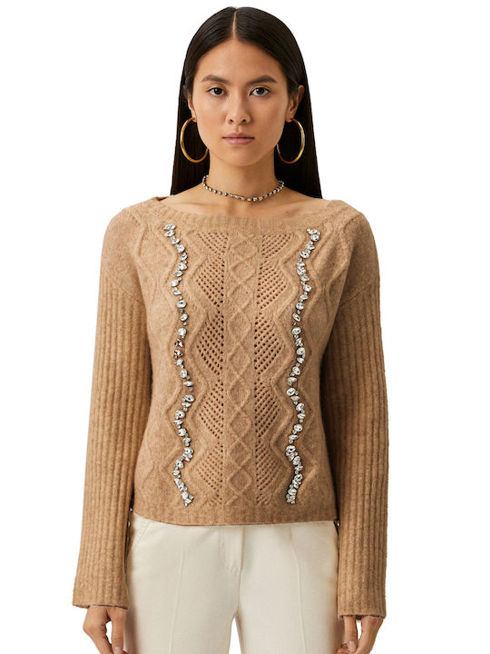 Liu Jo Women's Long Sleeve Sweater Brown