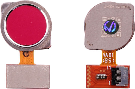 Flex Cable with Fingerprint in Red color for Xiaomi Redmi 7.