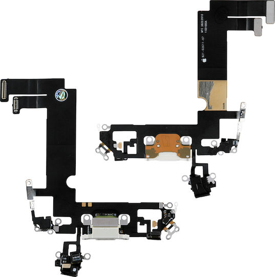Flex Cable with Microphone in White color for iPhone 12 mini