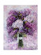 Flowers Κάδρο σε Καμβά 60x40cm