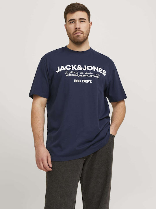 Jack & Jones Bluza Bărbătească cu Mânecă Scurtă BLUE