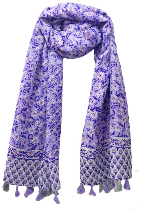 Φαρδύ Boho Women's Scarf Violet